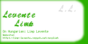 levente limp business card